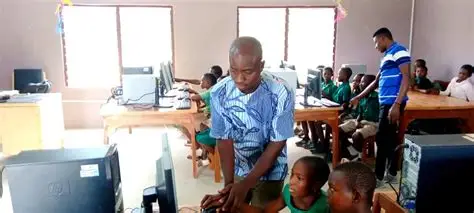 Child drinking clean water from community well